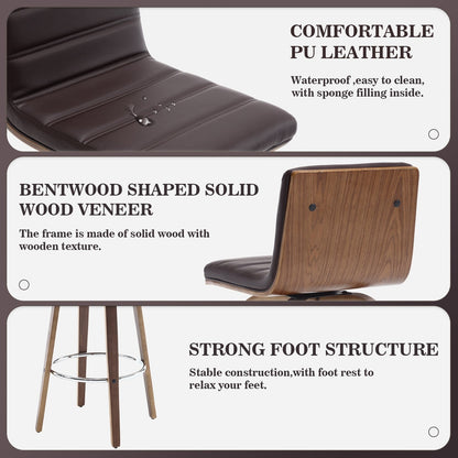 26/29 Faux Leather Swivel Bar/Counter Stools, Set of 2/3