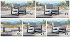 Pacific Aluminum Outdoor Sofa & Club Chair Set