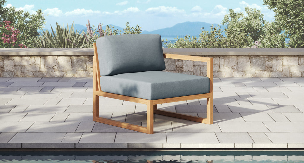 Pacific Teak Outdoor Sectional Set