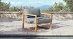 Pacific Teak Outdoor Sofa & Club Chair Set