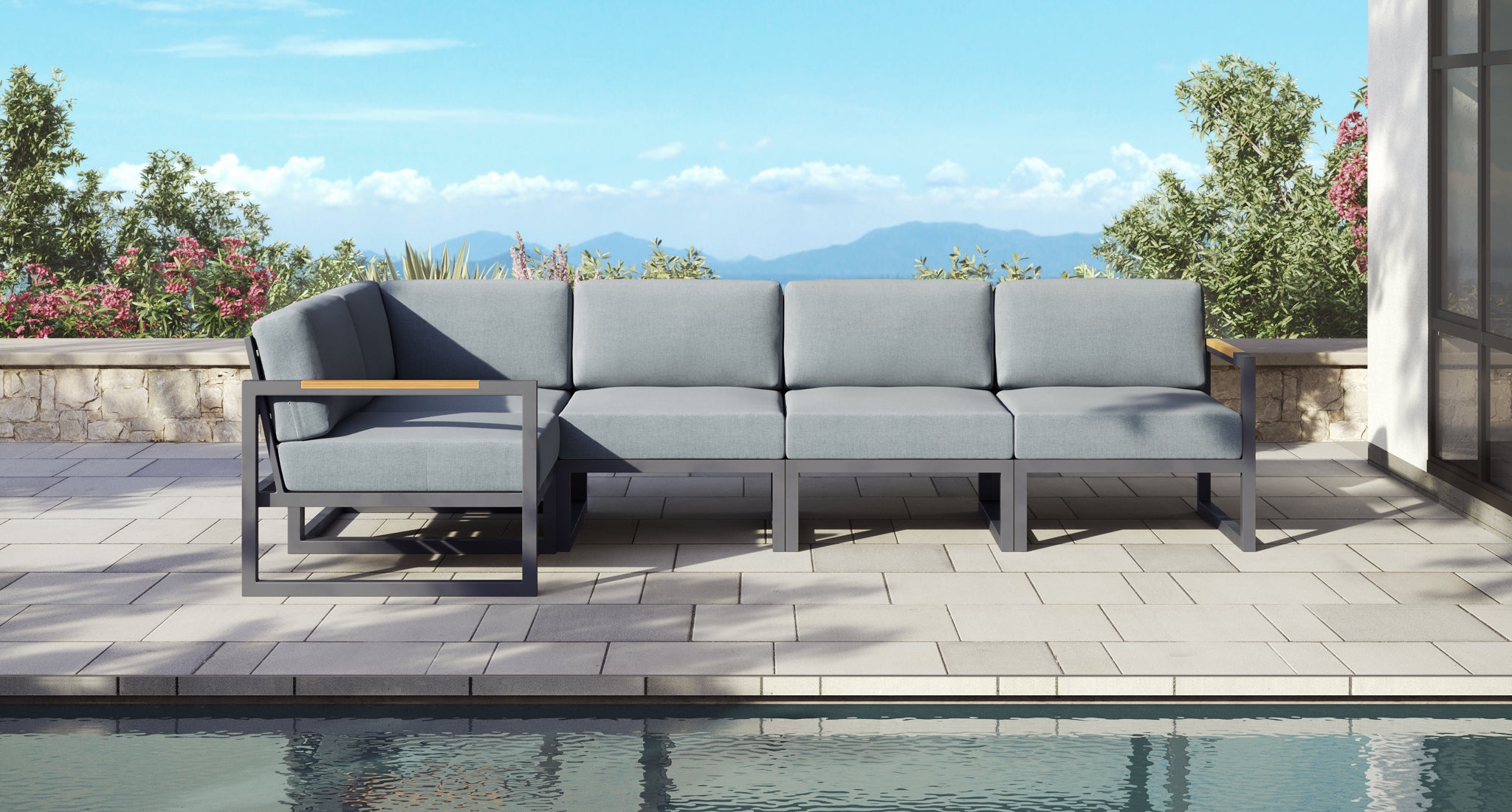 Pacific Aluminum Outdoor Sectional