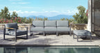Pacific Aluminum Outdoor Sofa Set