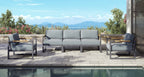 Pacific Aluminum Outdoor Sofa & Club Chair Set