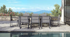 Pacific Aluminum Outdoor Dining Set for 8
