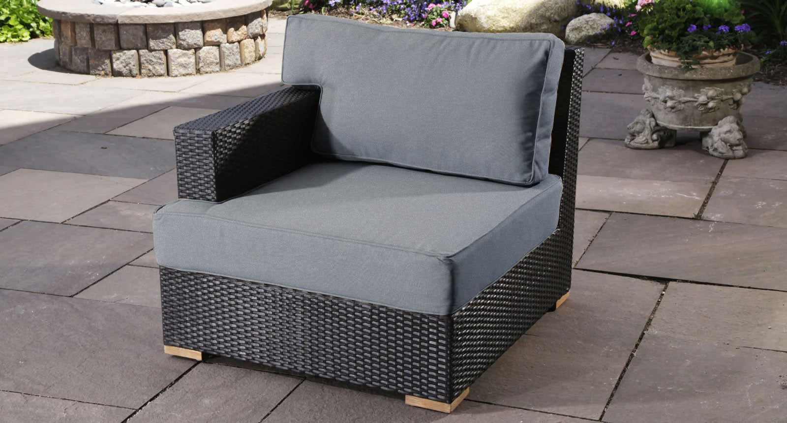 Salina Outdoor Left Arm Piece