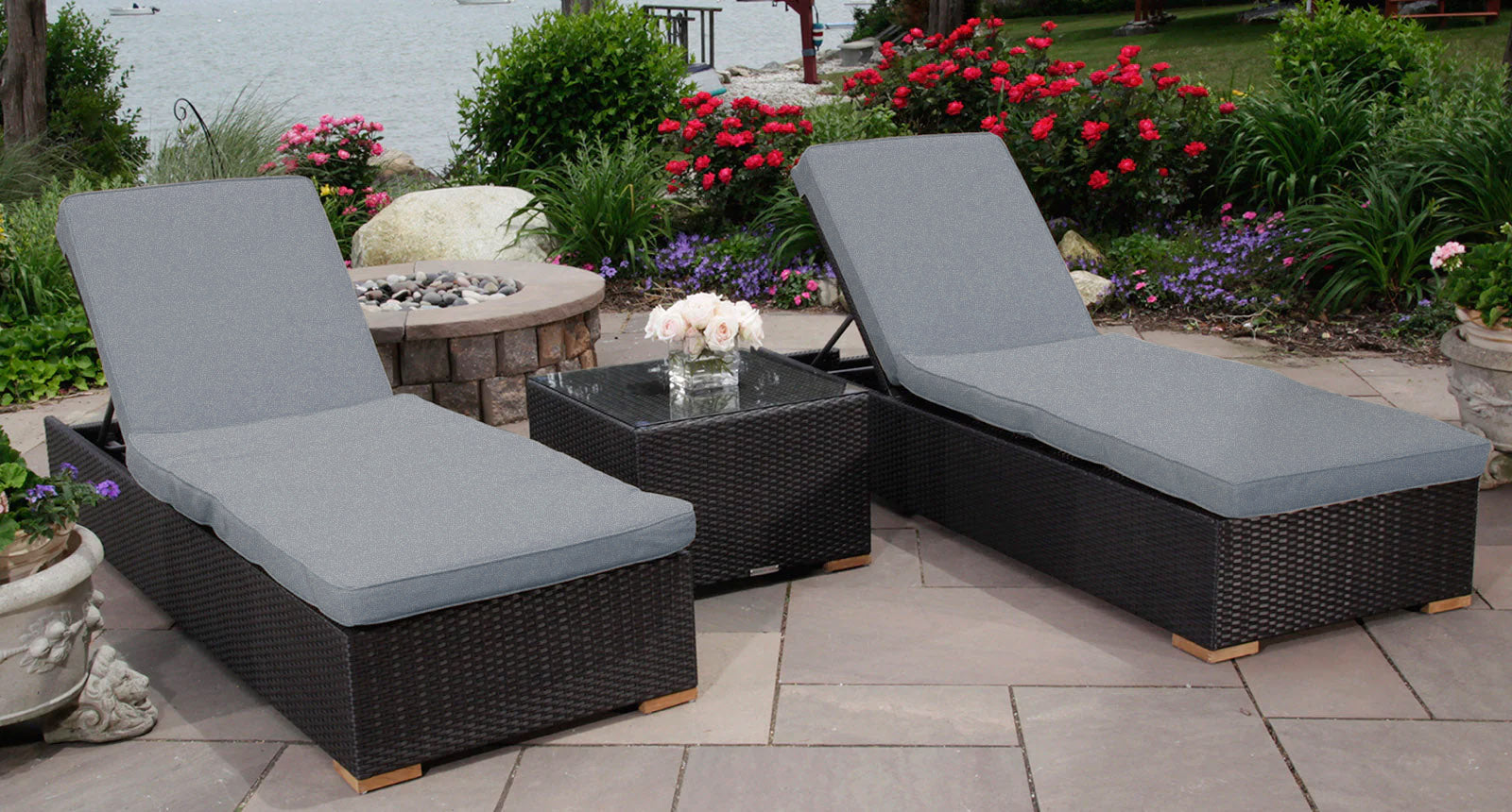 Salina Outdoor Lounge Chair Set