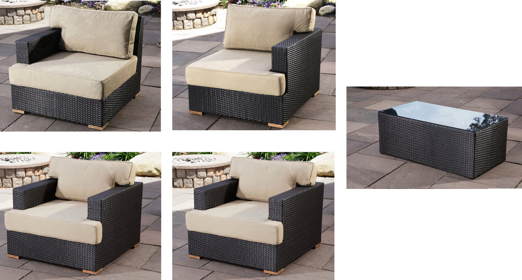 Salina Outdoor Loveseat & Club Chair Set