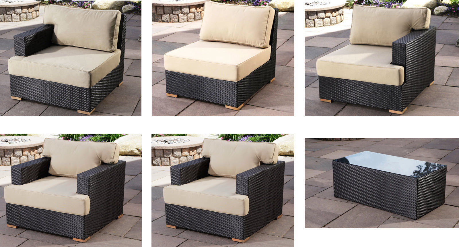 Salina Outdoor Sofa & Club Chair Set