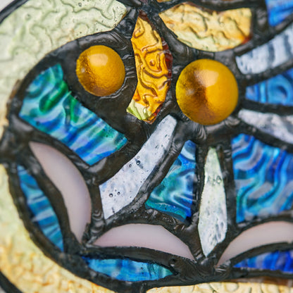 22 H Victorian Stained Glass Window Panel by River of Goods