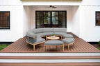 Santorini Gray Teak & Rope Outdoor Daybed