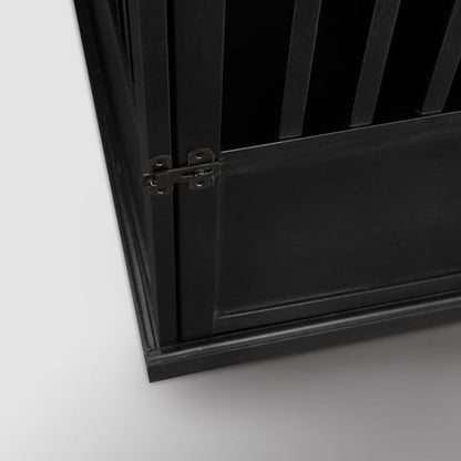 Wooden Pet Crate End Table with Lockable Door