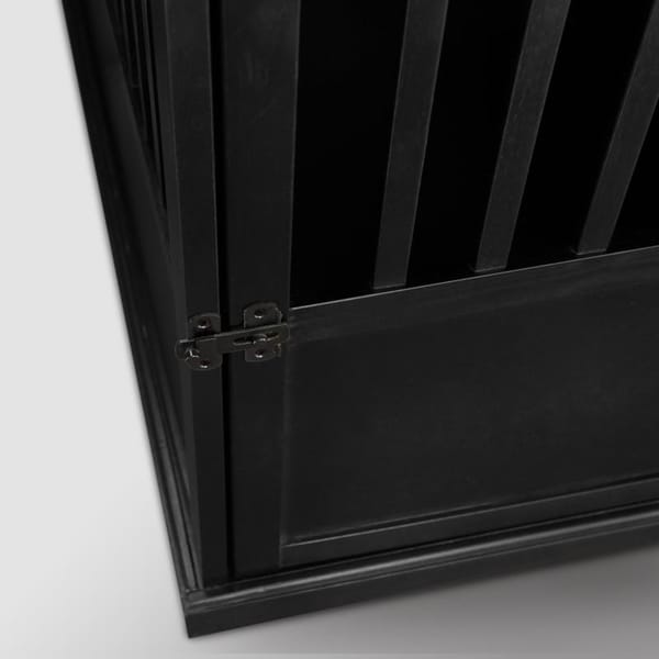 Wooden Pet Crate End Table with Lockable Door