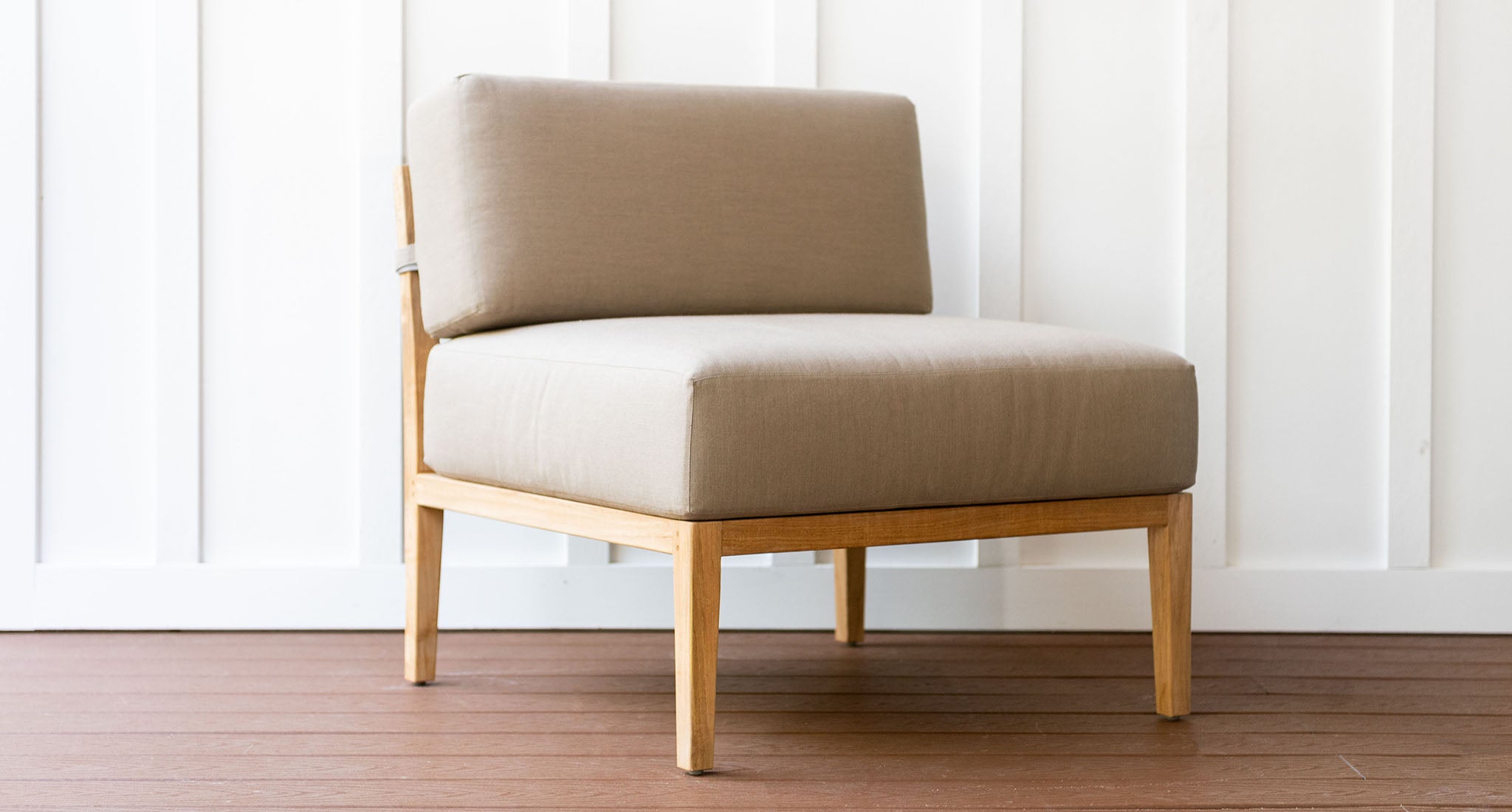 Bali Teak Outdoor Armless Piece