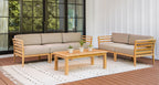 Bali Teak Outdoor Sofa & Loveseat Set