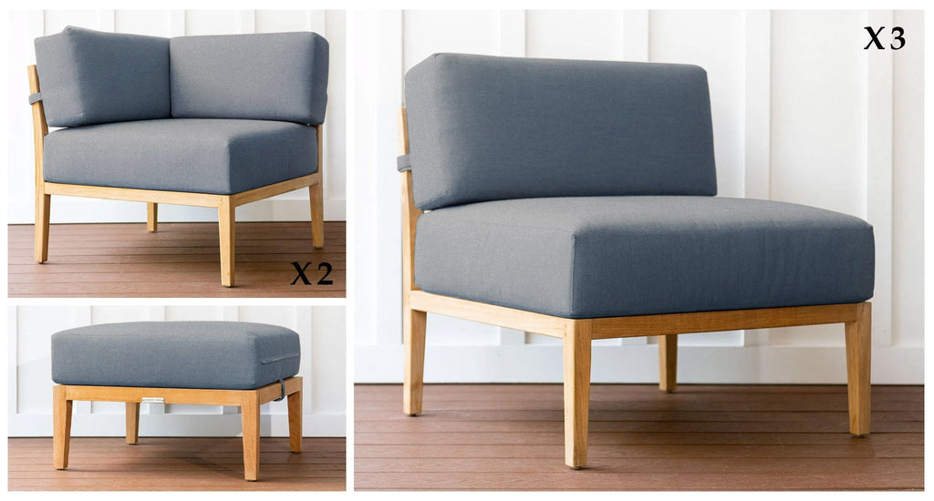 Malibu Teak & Rope Outdoor Daybed