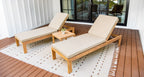 Malibu Teak Outdoor Lounge Chair Set