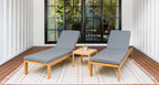 Malibu Teak Outdoor Lounge Chair Set