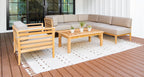 Bali Teak Outdoor Sectional Set