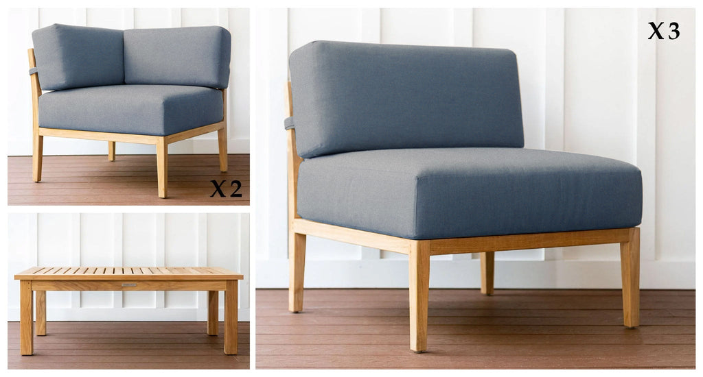 Bali Teak Outdoor Sectional