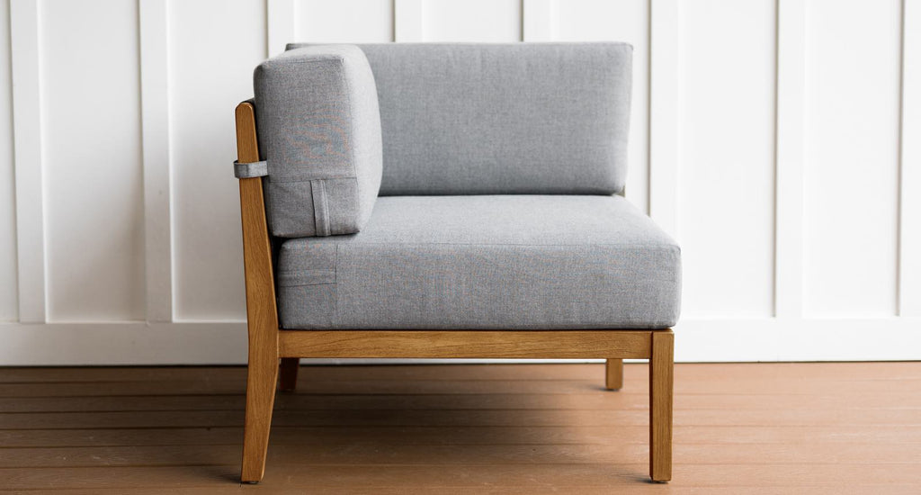 Capri Teak & Rope Outdoor Loveseat