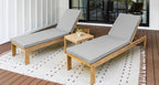 Capri Teak Outdoor Lounge Chair Set