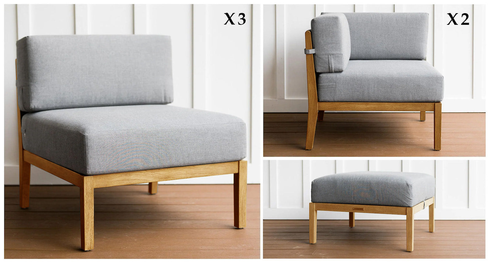 Capri Teak & Rope Outdoor Patio Daybed