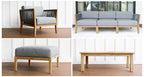 Capri Teak & Rope Outdoor Sofa Set