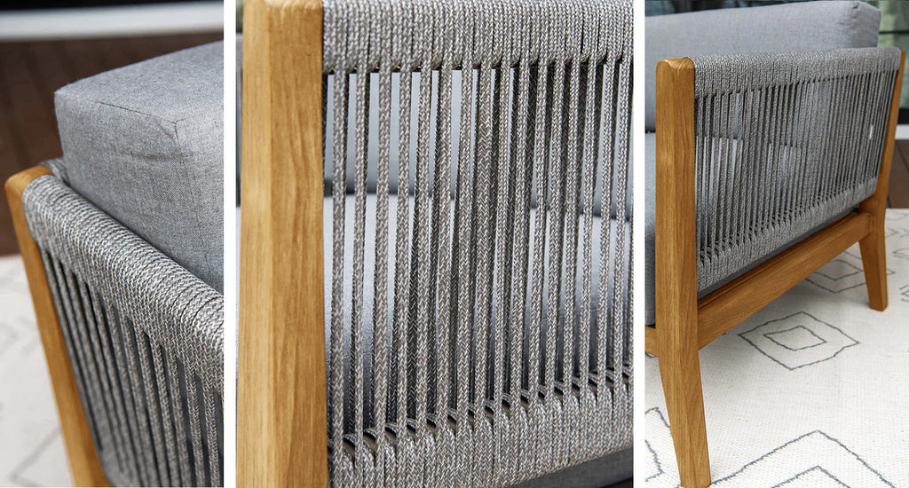 Capri Teak & Rope Outdoor Club Chair