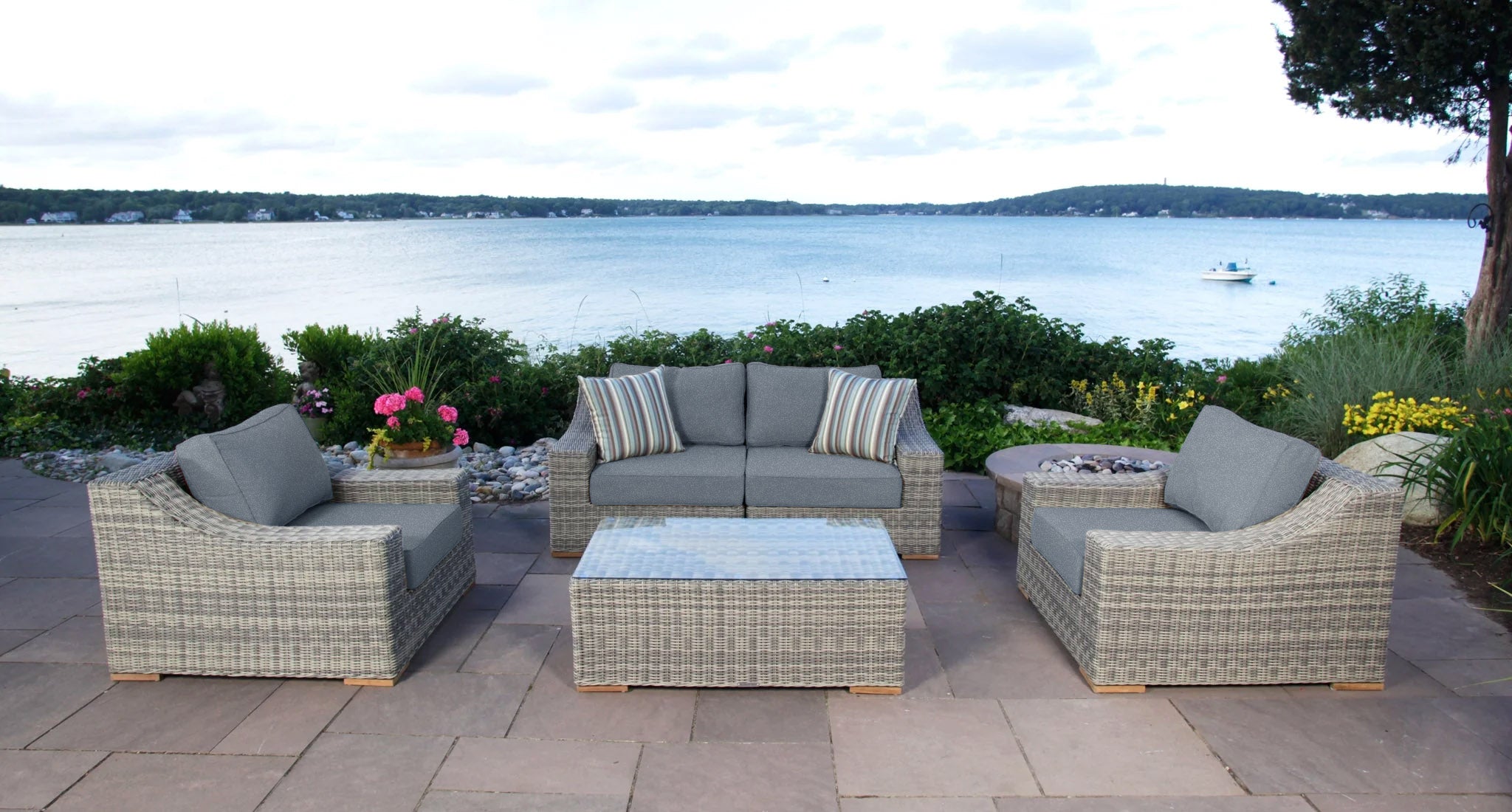 Corsica Outdoor Loveseat & Club Chair Set