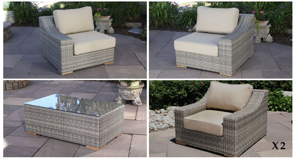 Corsica Outdoor Loveseat & Club Chair Set