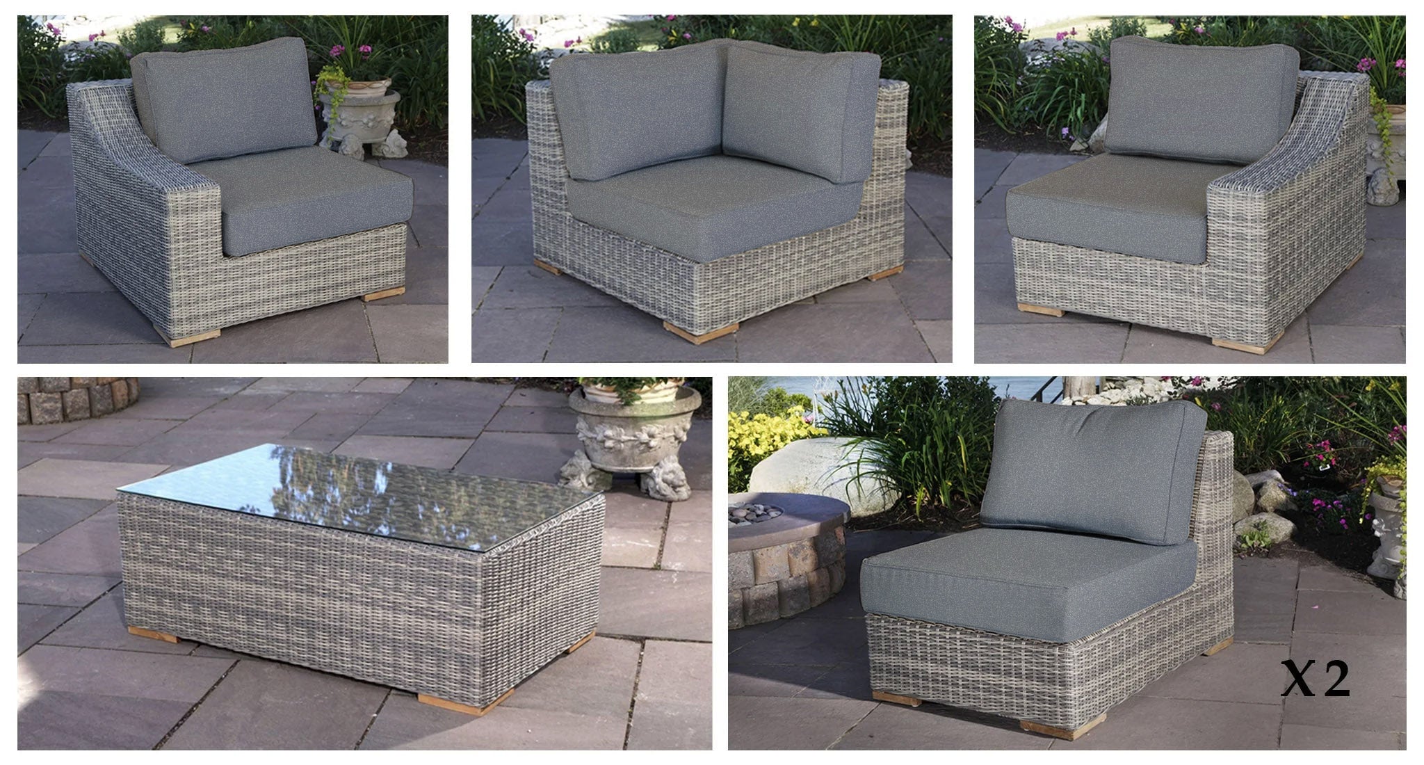 Corsica Outdoor Sectional With Extender