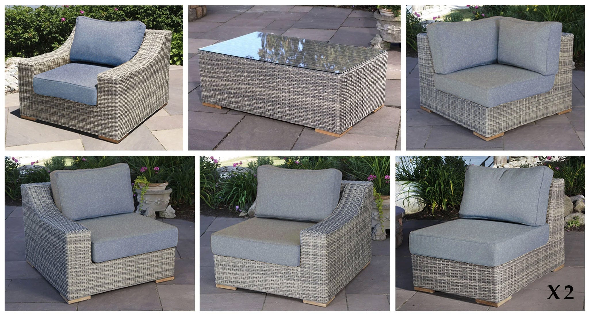 Corsica Outdoor Sectional Set