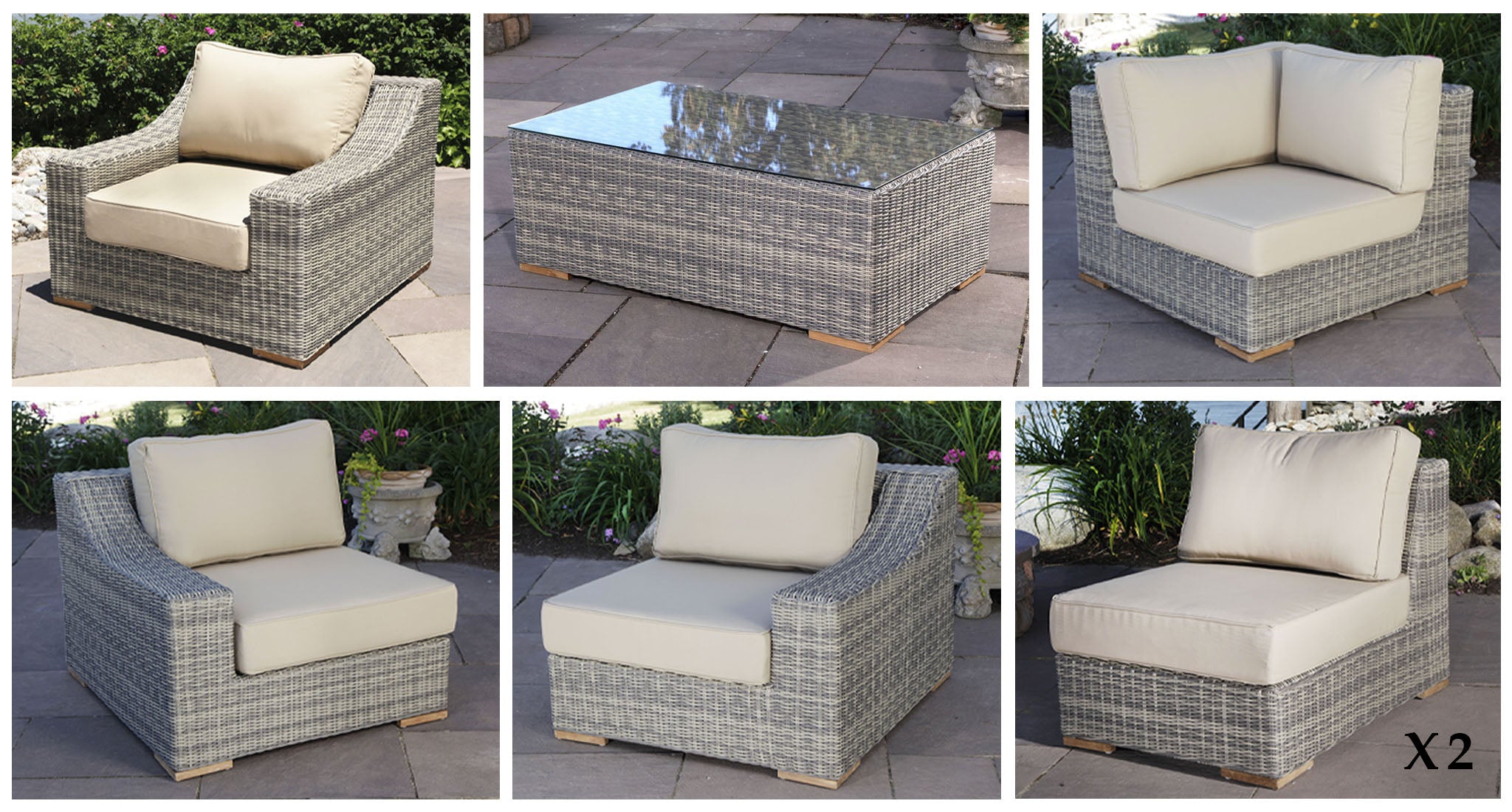 Corsica Outdoor Sectional Set