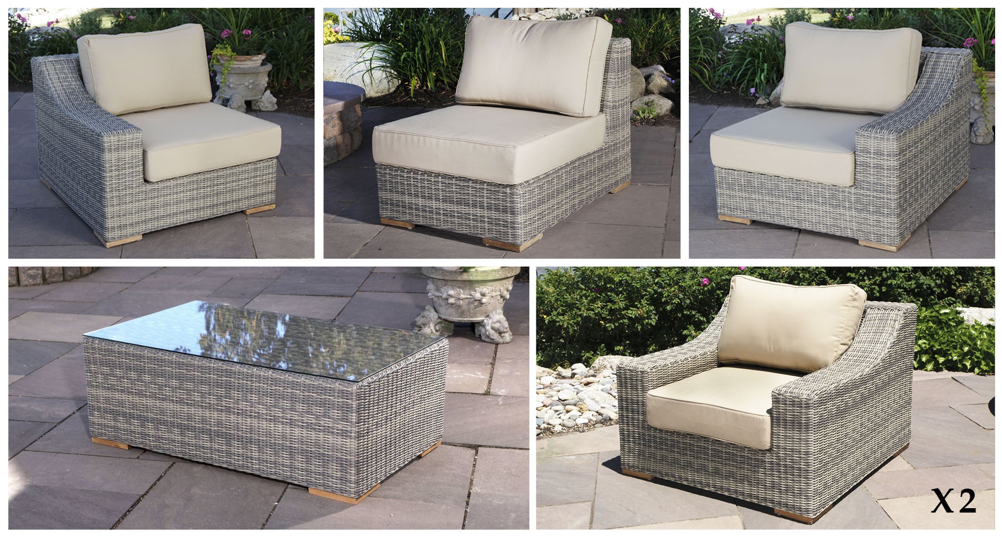 Corsica Outdoor Sofa & Club Chair Set