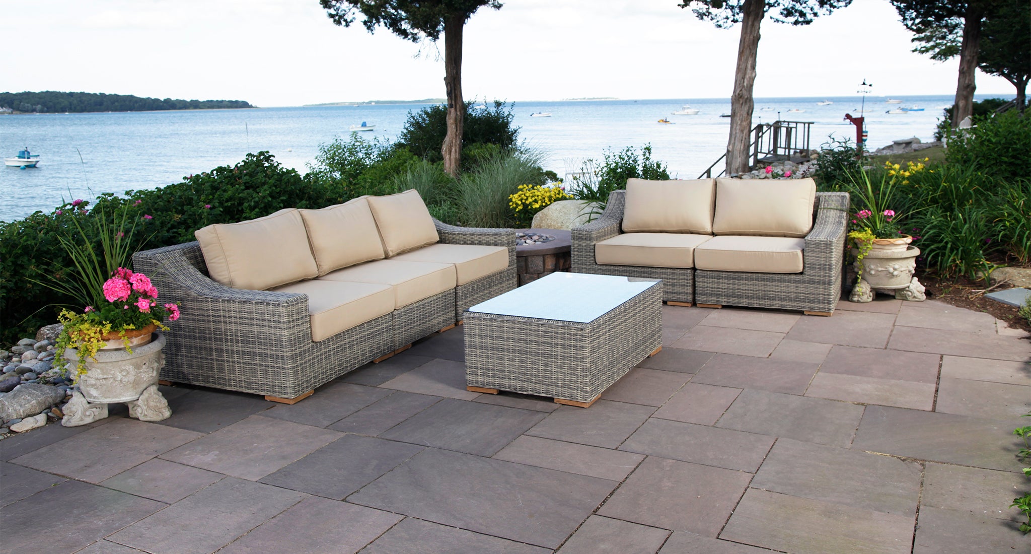 Corsica Outdoor Sofa & Loveseat Set
