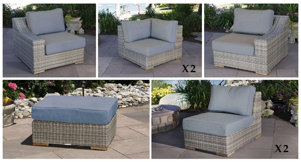Corsica Outdoor U-Shaped Sectional Set