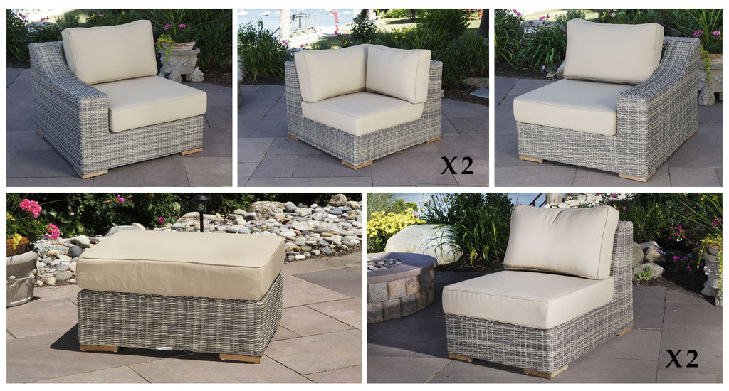 Corsica Outdoor U-Shaped Sectional Set