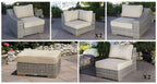Corsica Outdoor U-Shaped Sectional Set