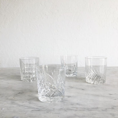 Glamorous Vintage Bar Glass Set of 4