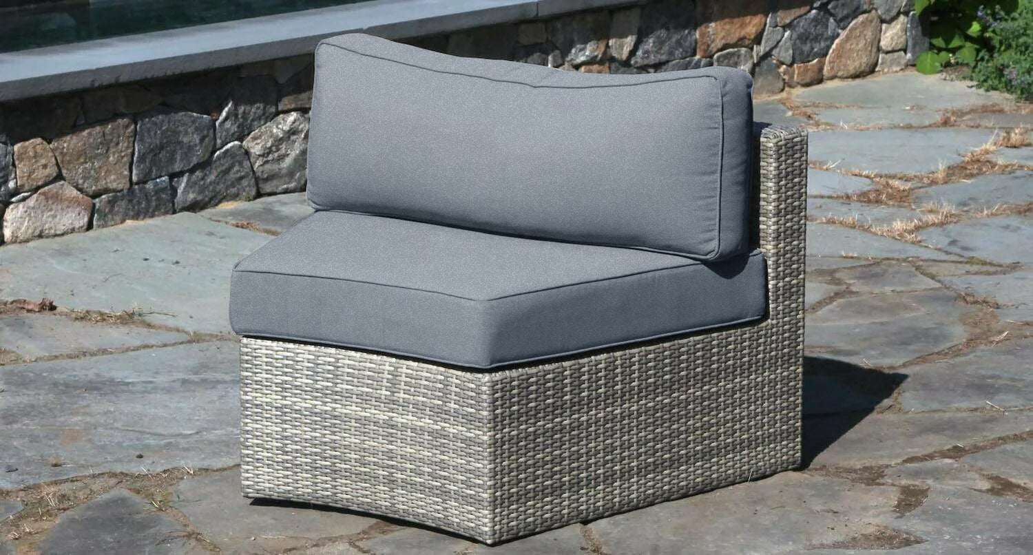 Gray Santorini Outdoor Couch Piece