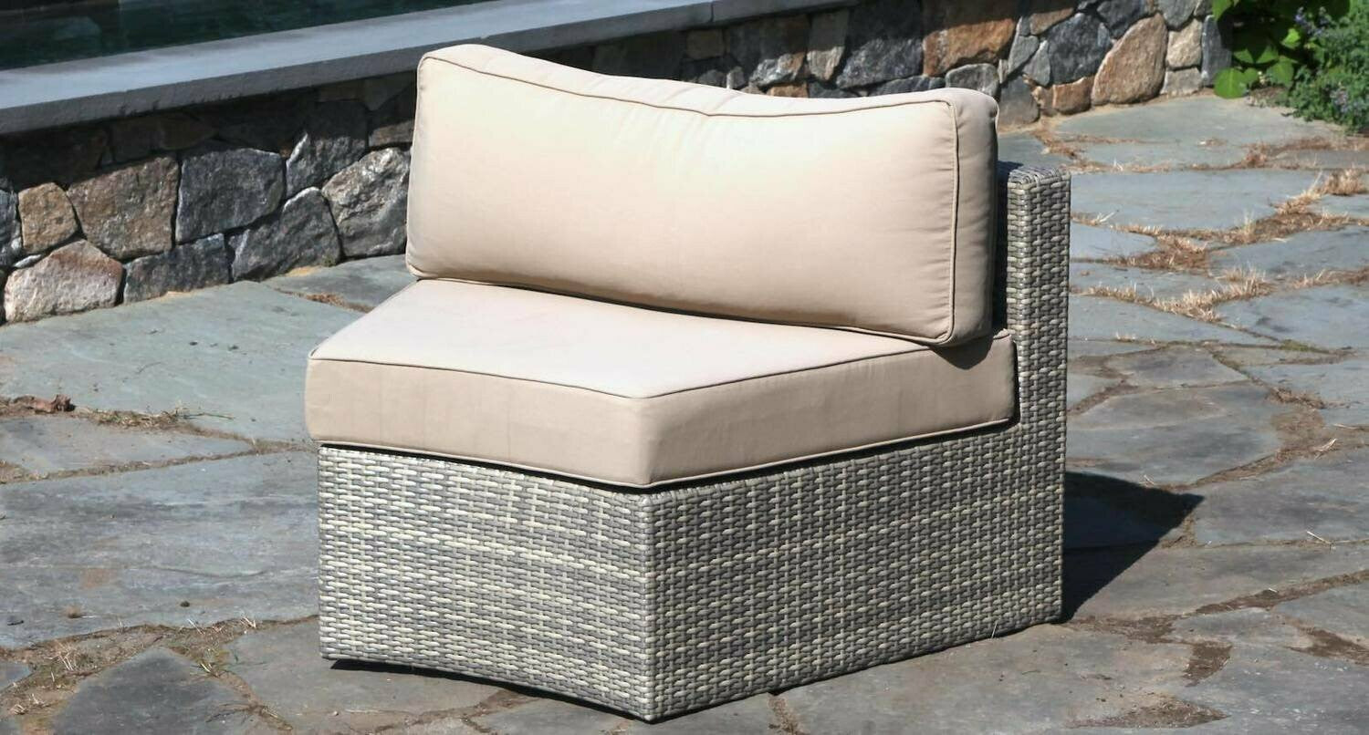 Gray Santorini Outdoor Couch Piece