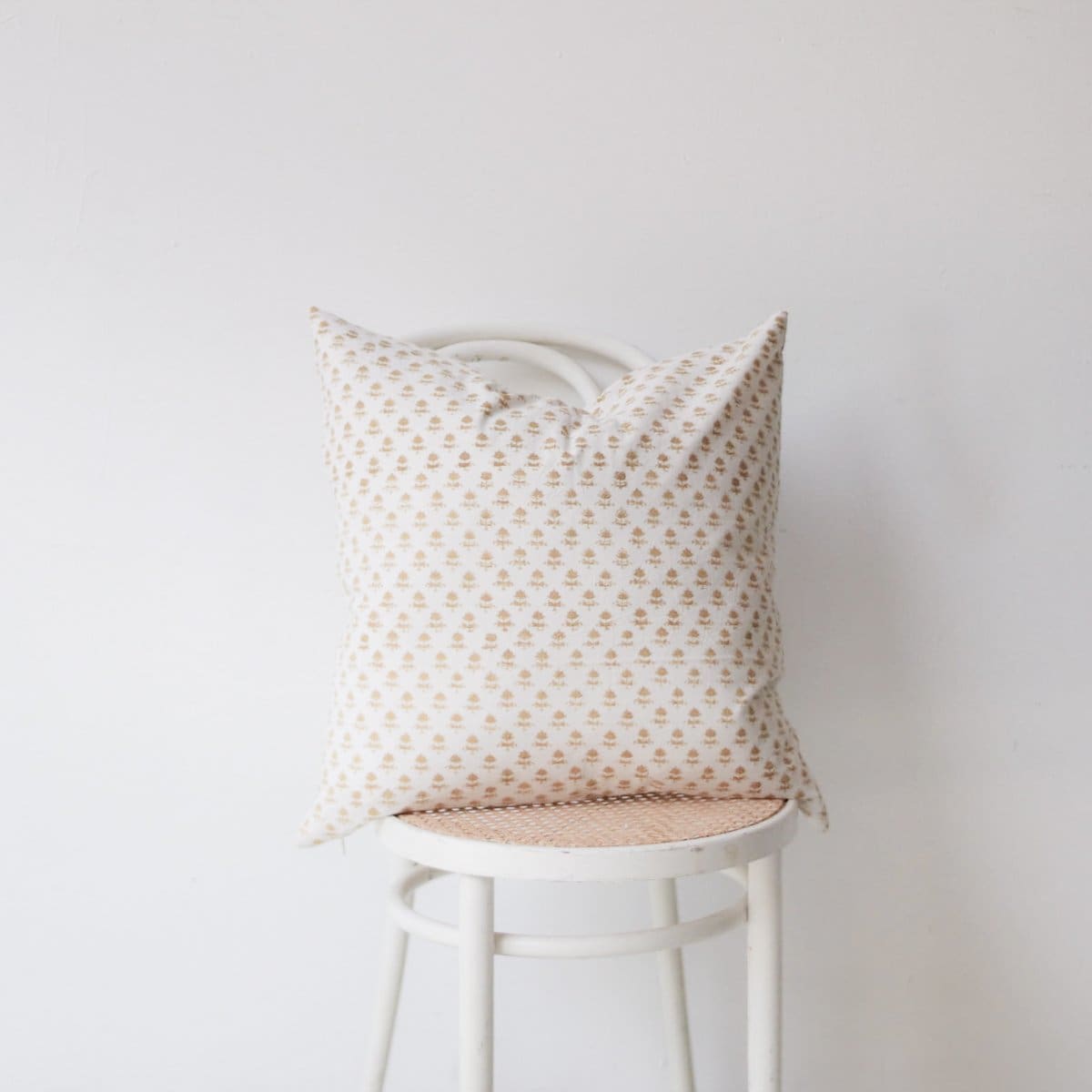 Hand Block Printed Pillow Cover | Juliette Gold