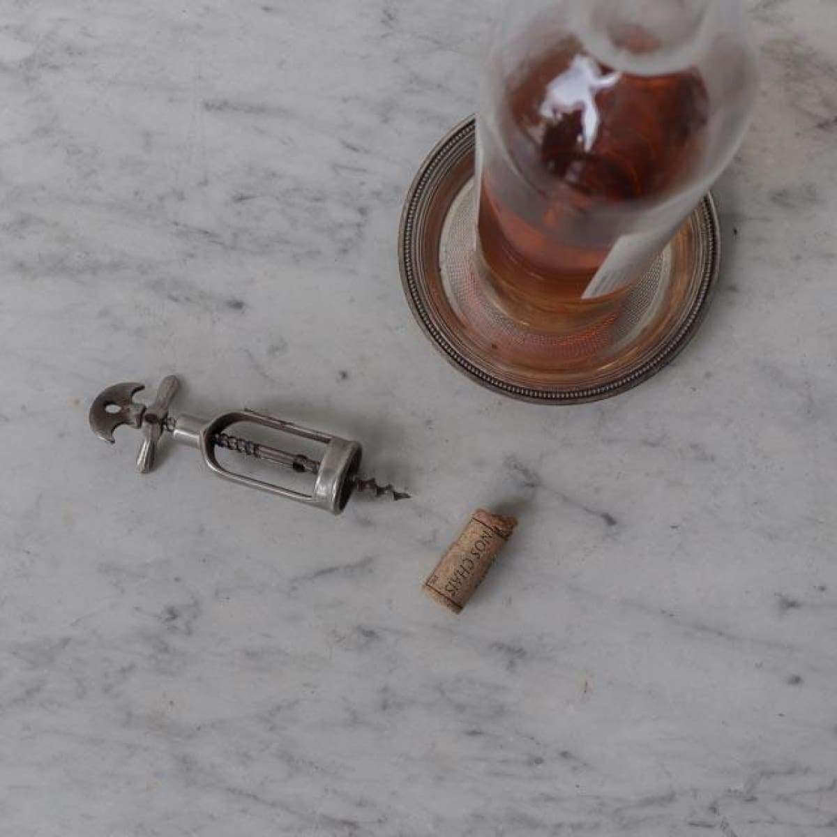 Hotel Silver Wine Coaster