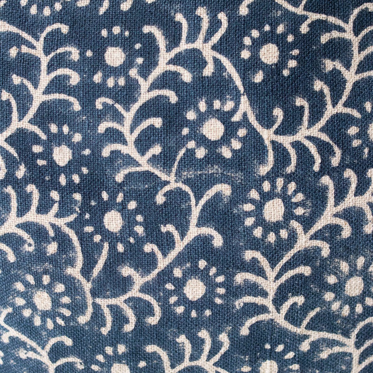 Linen Block Printed Pillow Cover | Kochin