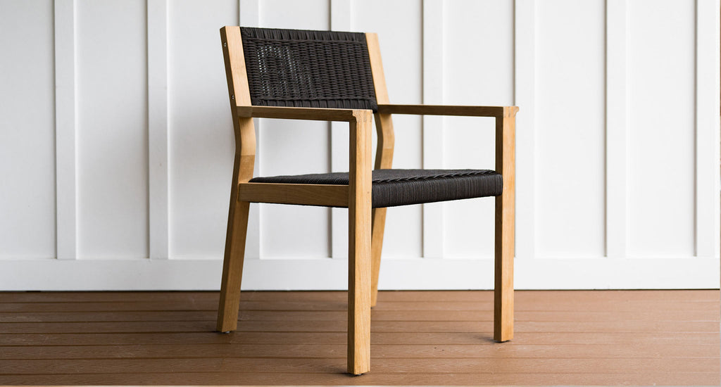 Malibu Teak & Rope Outdoor Dining Chair