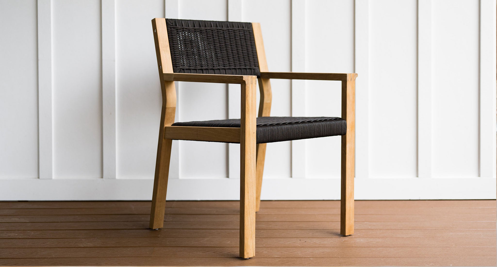 Malibu Teak & Rope Outdoor Dining Chair
