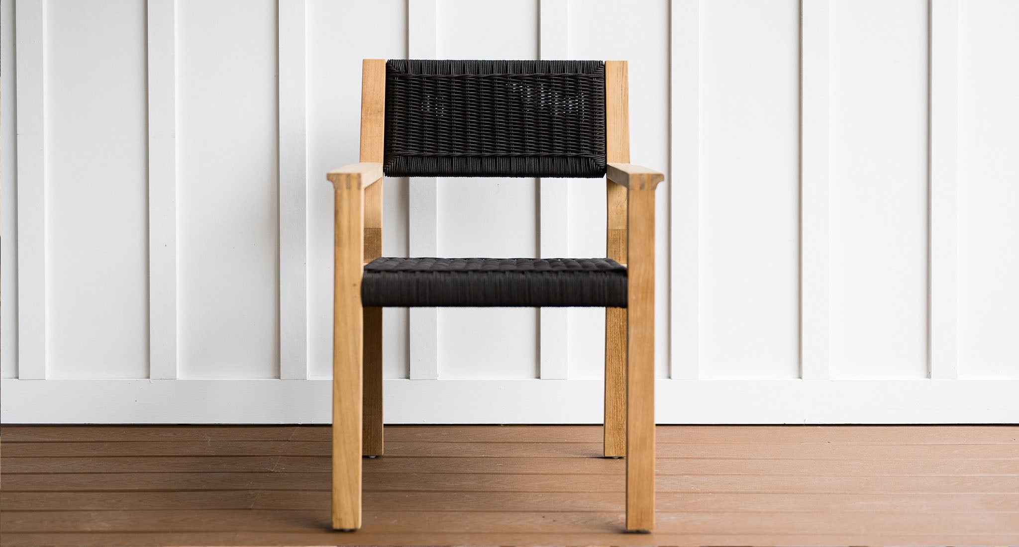 Malibu Teak & Rope Outdoor Dining Chair