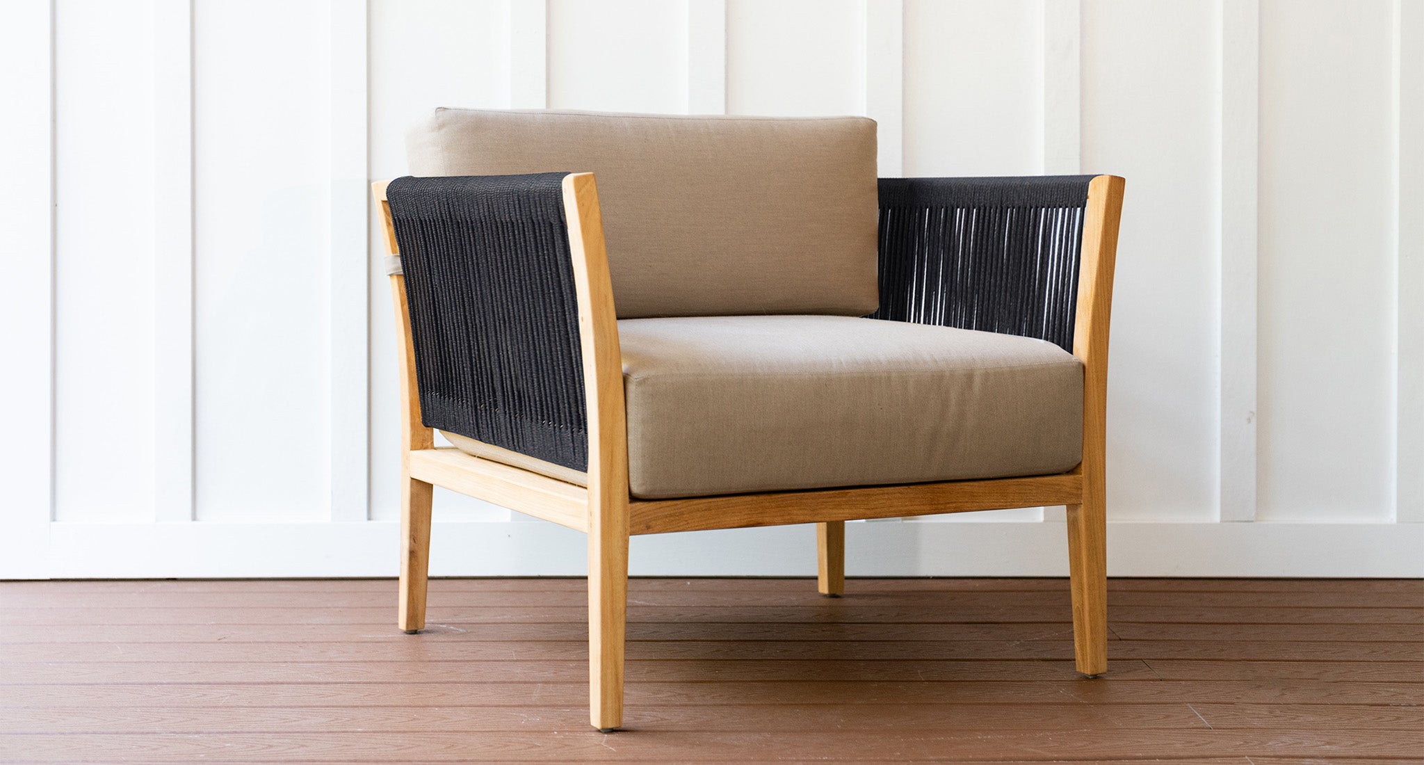 Malibu Teak & Rope Outdoor Club Chair