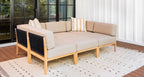 Malibu Teak & Rope Outdoor Daybed