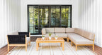 Malibu Teak & Rope Outdoor Sectional Set